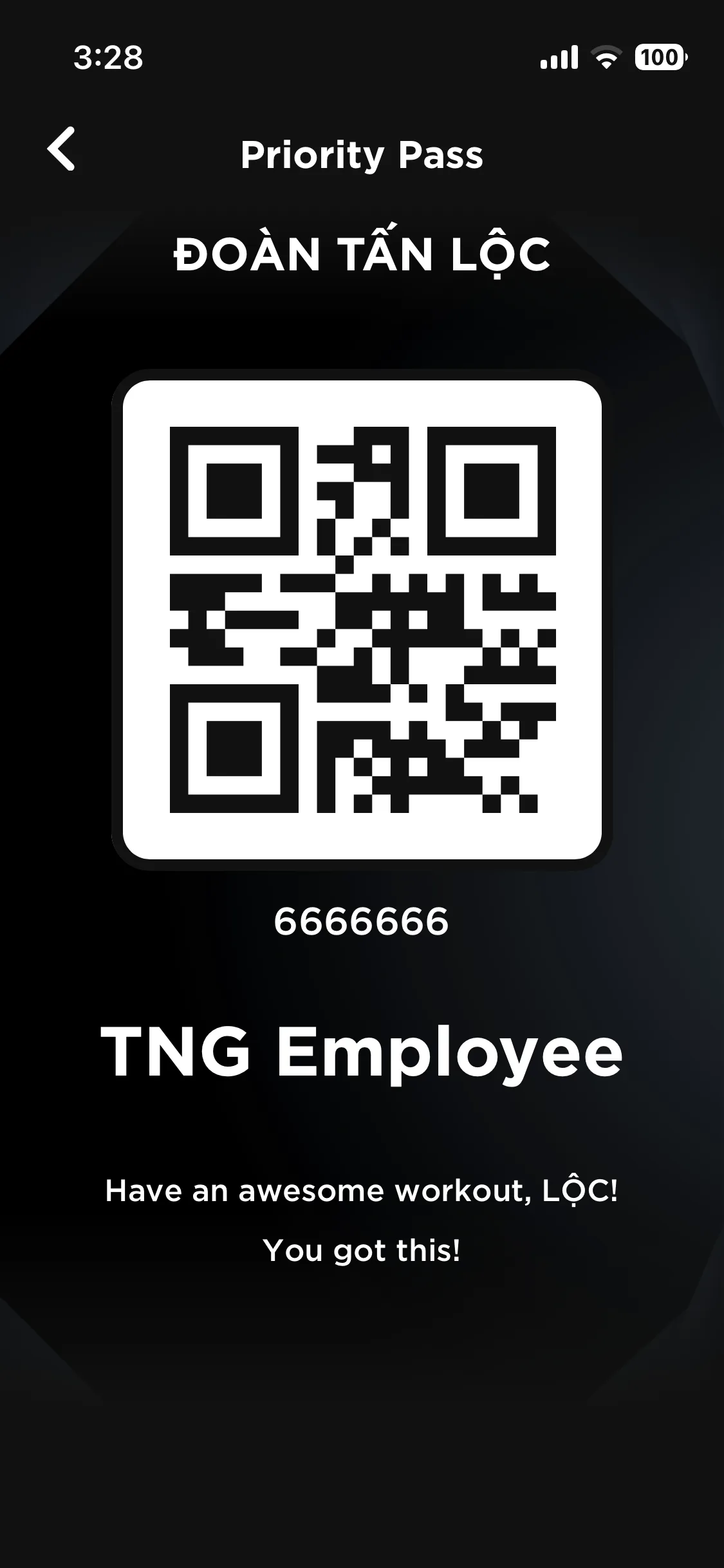 Priority Pass QR
